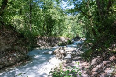 Tuscanny Bagni San Filippo 'da doğal termal banyo.