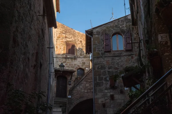 Pitigliano to mała wioska w części południowej Maremmy w Toskanii — Zdjęcie stockowe