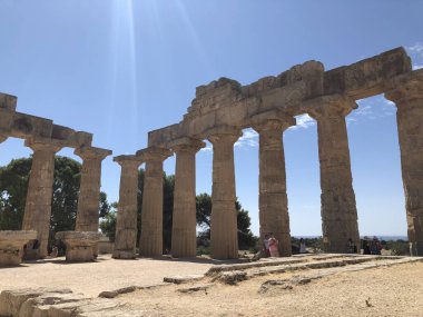 Selinunte arkeoloji parkı Sicilya, İtalya