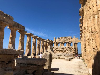 Selinunte arkeoloji parkı Sicilya, İtalya