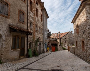 Revine Lago, İtalya 'da Treviso yakınlarında küçük bir köy. Yüksek kalite fotoğraf
