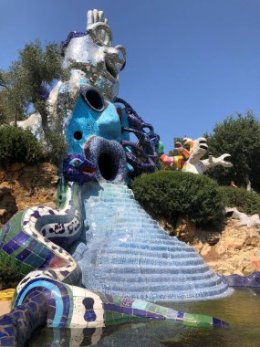 The Tarot Garden in Capalbio, Italy. High quality photo