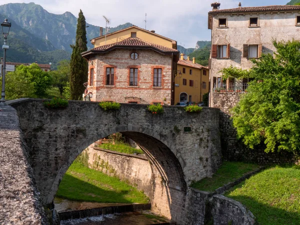 Cison di Valmarino, one of the most suggestive villages in Veneto. . High quality photo