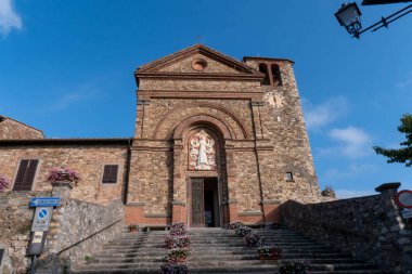 Church in Panzano in Chianti, Italy high quality photo