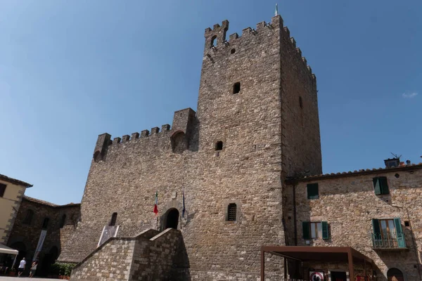 Castellina Chianti Siena Toskana Italien Die Mittelalterliche Festung Dorf Der — Stockfoto