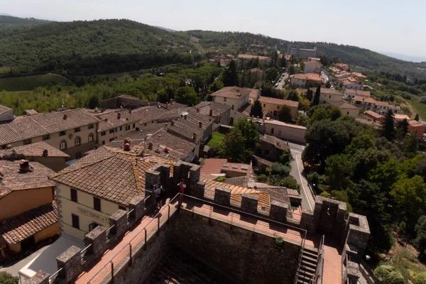 Castellina Chianti Siena Toscana Italien Den Medeltida Fästningen Byn Det — Stockfoto