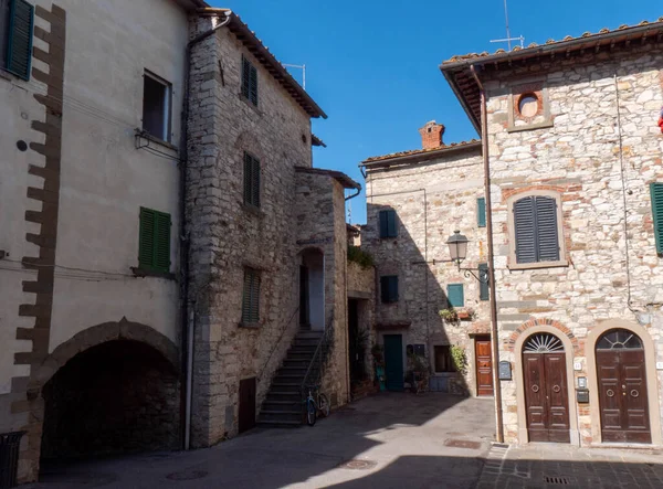 Castellina Chianti Siena Tuscany Talyan Köy Manzaralı Yüksek Kalite Fotoğraf — Stok fotoğraf