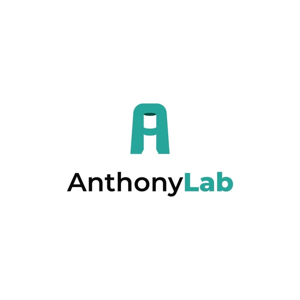 Letter A Lab Logo Design concept. perfect for technology, digital, software, network and science brand.