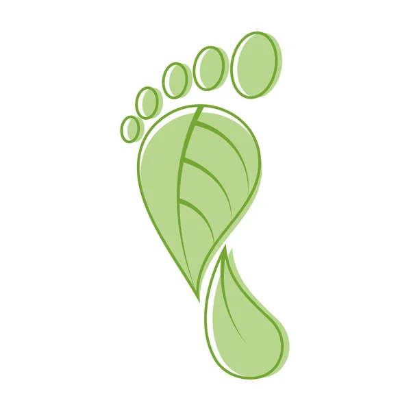Carbon Footprint etichetta. — Vettoriale Stock