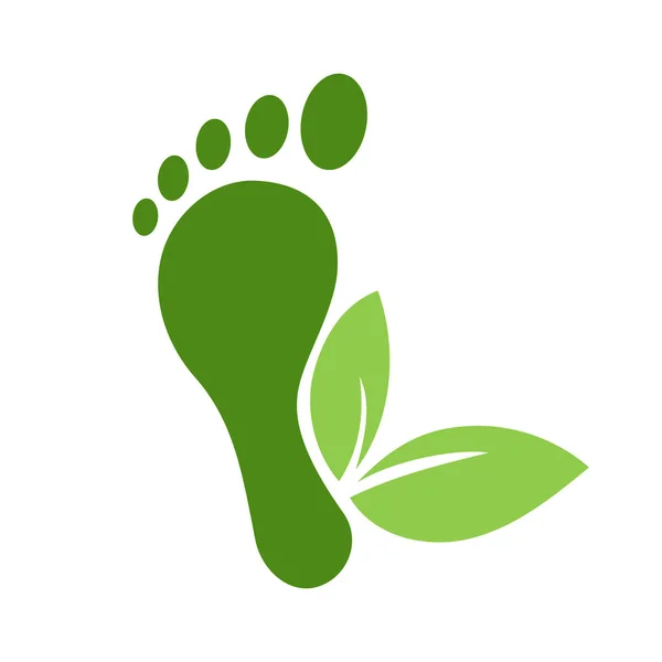 Carbon neutral footprint — Stock Vector