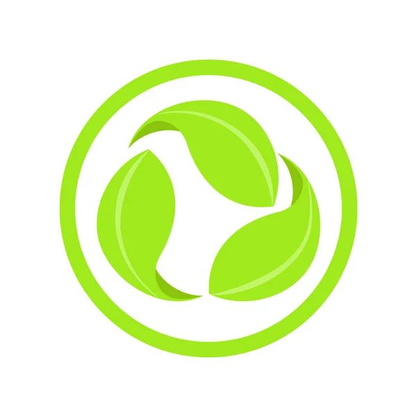 탄소 중립 아이콘 로고, 재활용, 생태학적 라벨 — 스톡 벡터