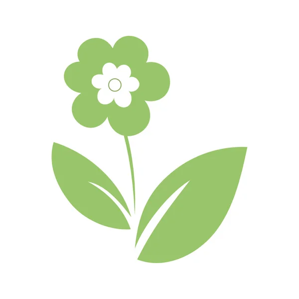 Carbon neutral icon logo, flower — Stock Vector