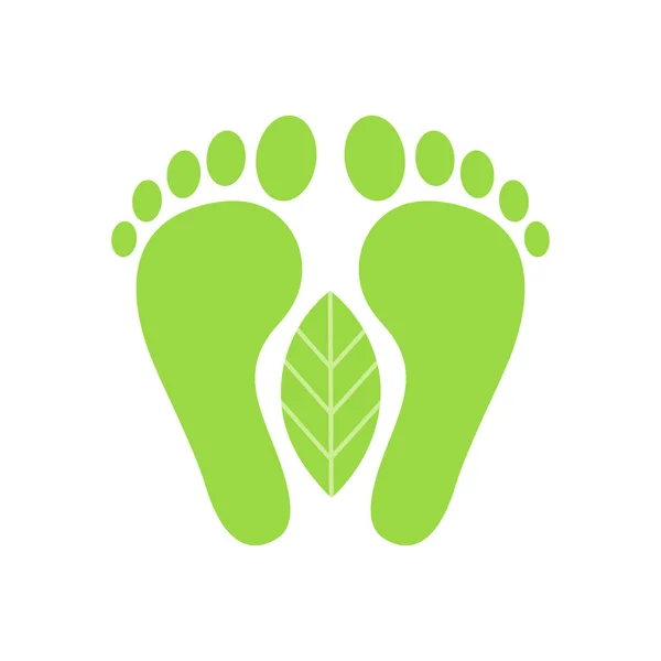 Carbon Footprint. Eco design icona vettoriale amichevole. Vettore — Vettoriale Stock