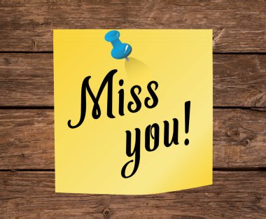 Sarı not kağıdı Bayan mesaj