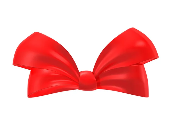 Big Red Bow Rendering — Stock Photo, Image