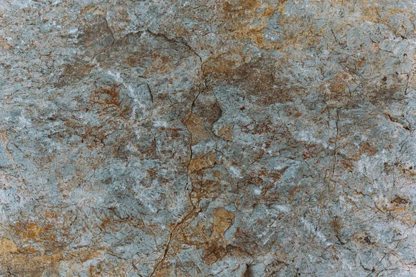 Texture Pietra Con Crepa Mezzo Superficie Montana Irregolare Grigia Con — Foto Stock