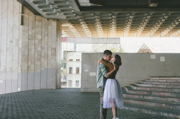 Kharkiv Ukrayna 2021 Tarz Sahibi Komik Bir Çiftin Aşk Hikayesi — Stok fotoğraf
