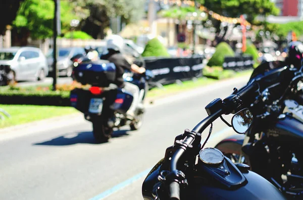 Portoroz Slovenya 2022 Havalı Motorcular Harley Davidson Festivali Sergi Krom — Stok fotoğraf