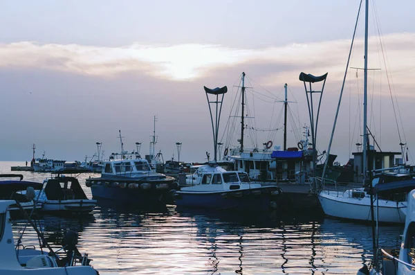 Koper Slovenia 2022 Boats Marina Adriatic Sea Summer Vacation Koper — ストック写真