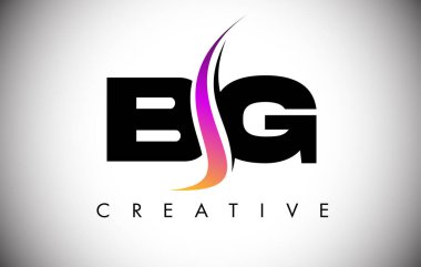 Yaratıcı Shoosh ve Modern Görünümlü BG Harf Logosu Tasarımı