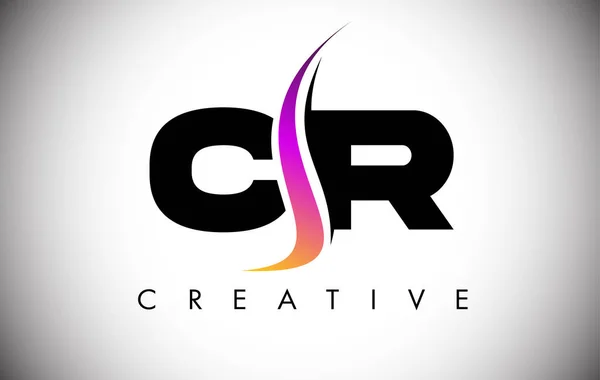 Літера Дизайн Логотипу Creative Shoosh Сучасним Виглядом — стоковий вектор