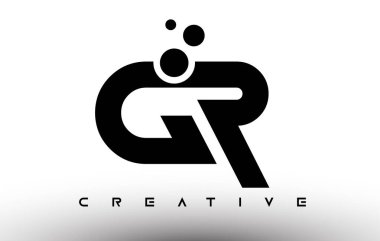 GR Zarif Harf Logosu Tasarımı. Yaratıcı Görünüm Vektörlü GR Harf Simgesi Simgesi