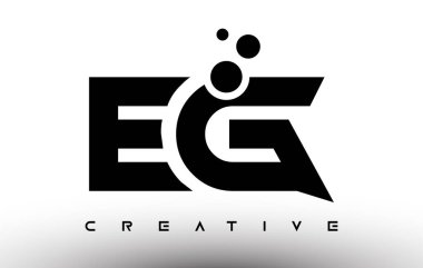 EG Zarif Harf Logosu Tasarımı. EG Harf Simgesi Yaratıcı Görünüm Vektörü