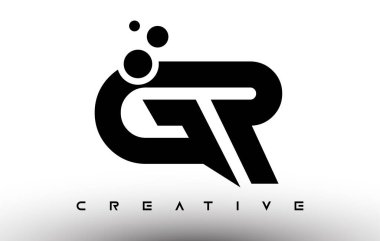 GR Zarif Harf Logosu Tasarımı. Yaratıcı Görünüm Vektörlü GR Harf Simgesi Simgesi