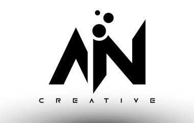 Zarif Harf Logosu Tasarımı. Yaratıcı Görünüm Vektörlü Bir Harf Simgesi