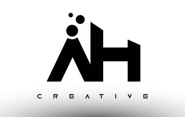 Zarif Harf Logosu Tasarımı. Uh Yaratıcı Görünüm Vektörlü Harf Simgesi