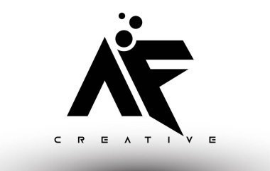 AF Zarif Harf Logosu Tasarımı. Yaratıcı Görünüm Vektörlü AF Harf Simgesi Simgesi