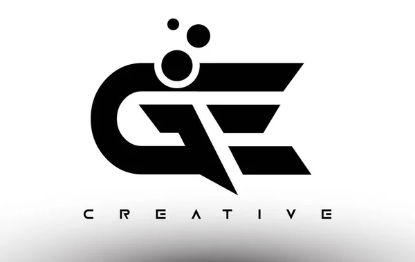 Geエレガントな手紙のロゴデザイン クリエイティブルックベクトル付きGeレターアイコン — ストックベクタ