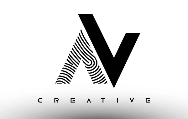 Ujjlenyomat Zebra Levél Logó Tervezés Logó Ujjlenyomattal Creative Icon Vector — Stock Vector
