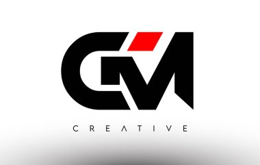 CM Modern Harf Logosu Tasarımı. CM Simge Harfleri Logo Vektörü