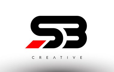 SB Yaratıcı Modern Harf Logosu Tasarımı. SB Simge Harfleri Logo Vektörü