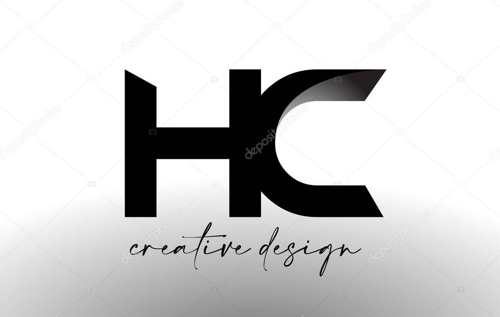 HC Letter Logo Design with Elegant Minimalist Look.HC Icon vector with creative design modern look.