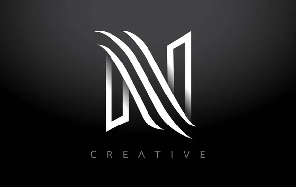 Logo Letter Icon Monograma Carta Design Com Monograma Linha Branca —  Vetores de Stock