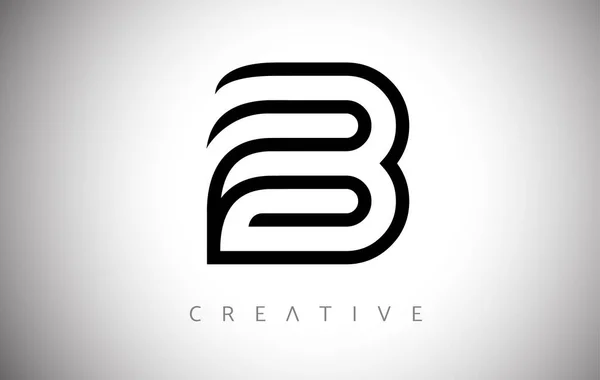 Logo Monogram Icon Creative Modern Trendy Look Vector — 스톡 벡터