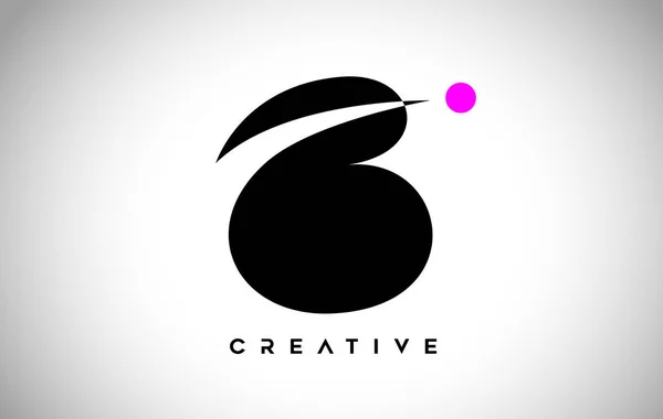 Letra Icono Logo Con Diseño Espacio Negativo Icono Negrita Con — Archivo Imágenes Vectoriales