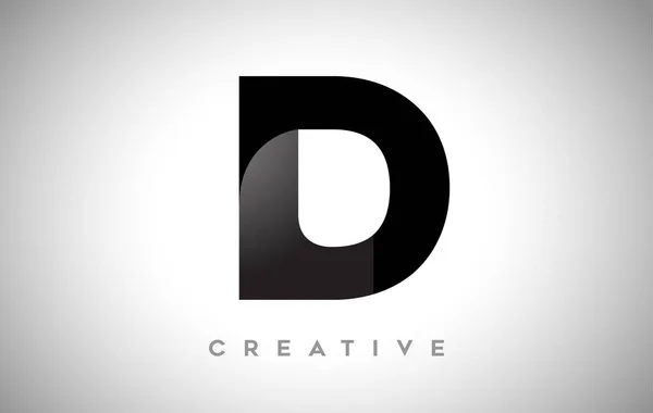 Чорний Лист Дизайн Логотипу Мінімалістичним Креативним Виглядом Яким Платтям Чорному — стоковий вектор