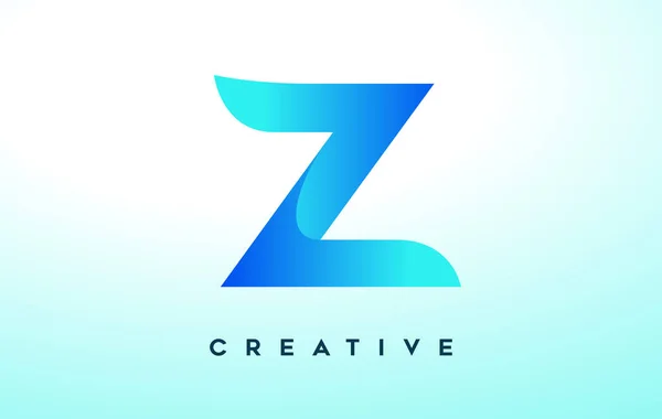 Blue Letter Logo Design Stilizált Megjelenéssel Modern Dizájnnal Business Company — Stock Vector