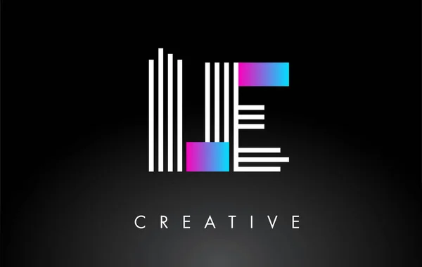 Логотип White Purple Lines Letter Шаблон Векторных Букв Creative Line — стоковый вектор