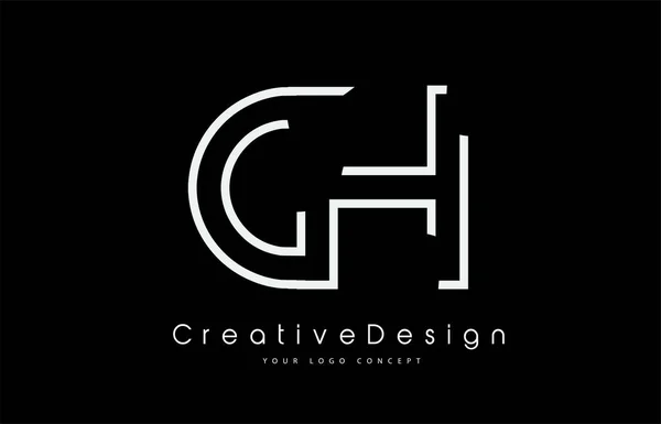 Letter Logo Design White Colors — Stock Vector