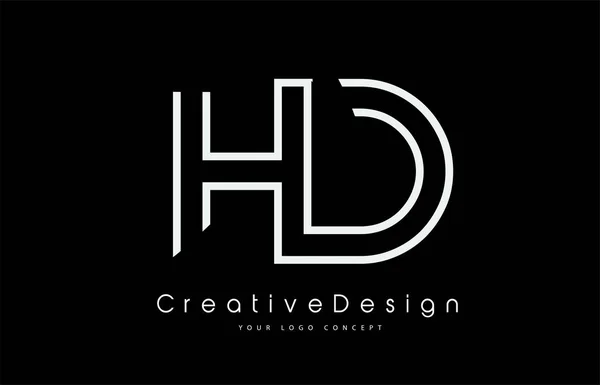 Letter Logo Design Witte Kleuren — Stockvector