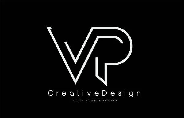 Carta Logo Design Cores Brancas — Vetor de Stock