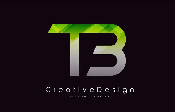 Letter Logo Design Grüne Textur Kreative Ikone Moderne Buchstaben Vektor — Stockvektor