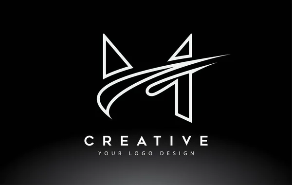 Creative Letter Дизайн Логотипу Піктограмою Swoosh Вектор — стоковий вектор