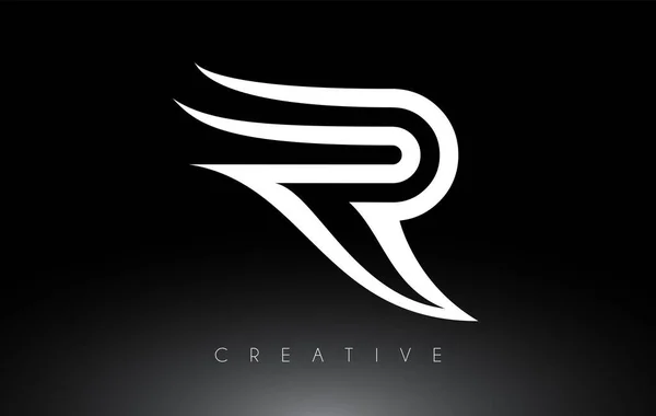 Λογότυπο Letter Swoosh Creative Lines Και Monogram Look Vector — Διανυσματικό Αρχείο