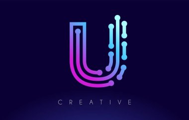 U-Tech Letter logosu Bağlı Teknoloji Noktaları 