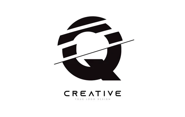 Diseño Del Icono Del Logotipo Letra Rodajas Con Colores Blanco — Archivo Imágenes Vectoriales